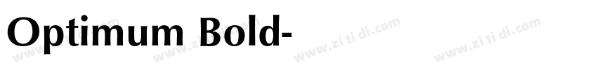 Optimum Bold字体转换